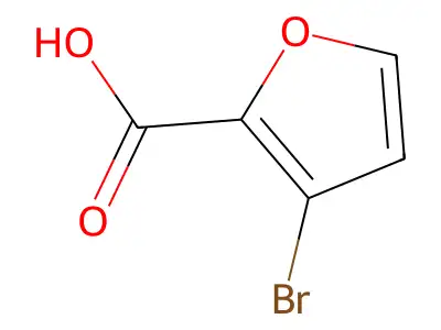 3-溴呋喃-2-甲酸 structure