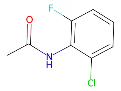 N-(2-chloro-6-fluorophenyl)acetamide structure