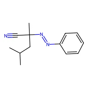 2,4-二甲基-2-(2-苯基重氮基)戊腈 structure
