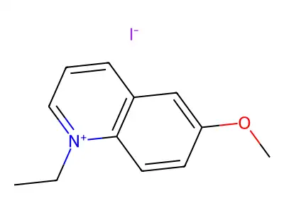 6-Methoxy-N-ethylquinolinium iodide structure