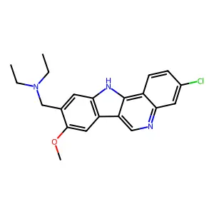 1H-Indolo[3, 3-chloro-N,N-diethyl-8-methoxy- structure