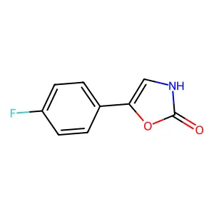 4-Oxazolin-2-one, 4-(p-fluorophenyl)- structure