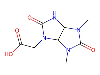 2-(4,6-Dimethyl-2,5-dioxohexahydroimidazo[4,5-d]imidazol-1(2H)-yl)acetic acid structure