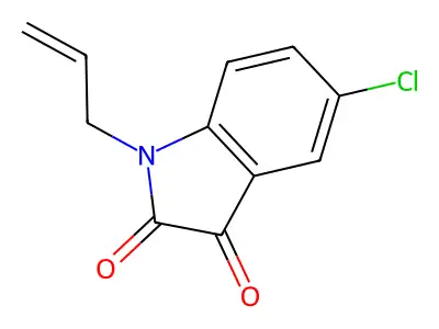 1-Allyl-5-chloroindoline-2,3-dione structure