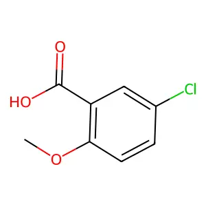 5-Chloro-o-anisic acid structure