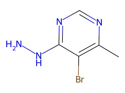 5-Bromo-4-hydrazino-6-methylpyrimidine structure