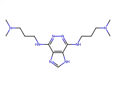 4-N,7-N-bis[3-(dimethylamino)propyl]-1H-imidazo[4,5-d]pyridazine-4,7-diamine structure