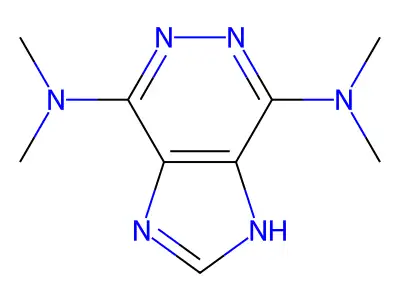 4-N,4-N,7-N,7-N-tetramethyl-1H-imidazo[4,5-d]pyridazine-4,7-diamine structure