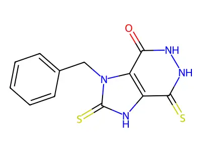 1-benzyl-2,4-bis(sulfanylidene)-5,6-dihydro-3H-imidazo[4,5-d structure