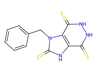 1-Benzyl-1H-imidazo(4,5-d)pyridazine-2,4,7-trithiol structure