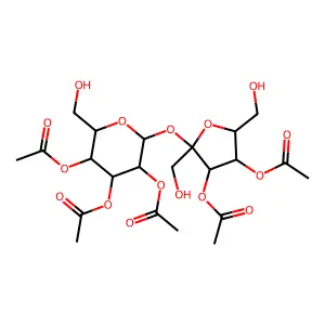 2,3,3',4,4'-Penta-O-acetylsucrose structure