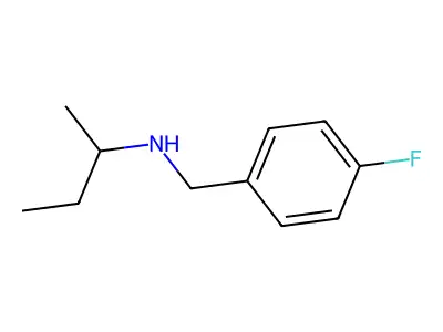 N-(4-fluorobenzyl)butan-2-amine structure
