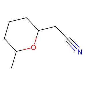 2-(6-Methyloxan-2-yl)acetonitrile structure