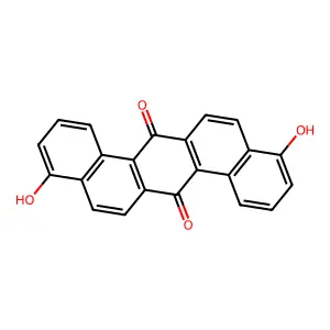Dibenz(a,h)anthracene-7,14-dione, 4,11-dihydroxy- structure