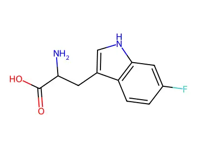 6-Fluorotryptophan, L- structure