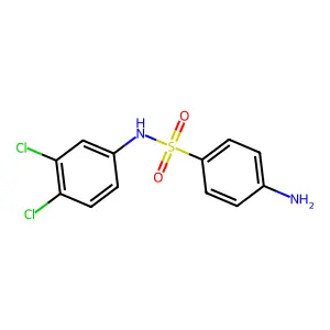 4-amino-N-(3,4-dichlorophenyl)benzene-1-sulfonamide structure