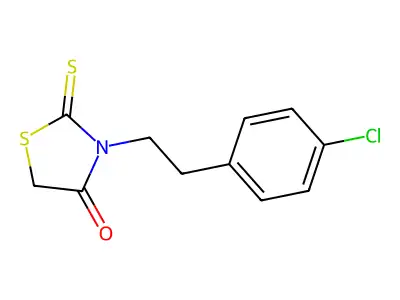 3-[2-(4-Chlorophenyl)ethyl]-2-sulfanylidene-1,3-thiazolidin-4-one structure