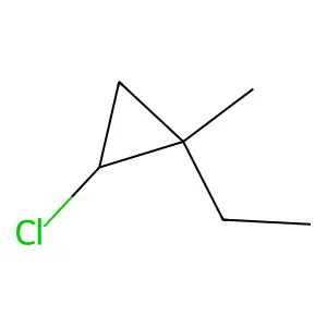 Cyclopropane, 2-chloro-1-ethyl-1-methyl- structure