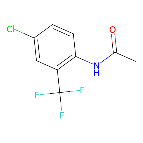 N-[4-chloro-2-(trifluoromethyl)phenyl]acetamide structure