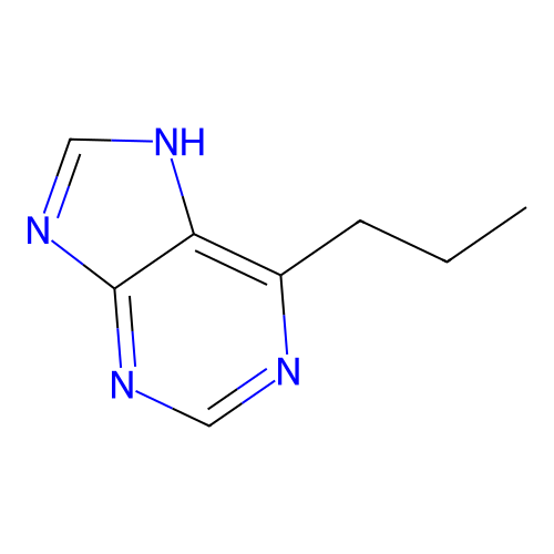 6-propyl-7H-purine structure