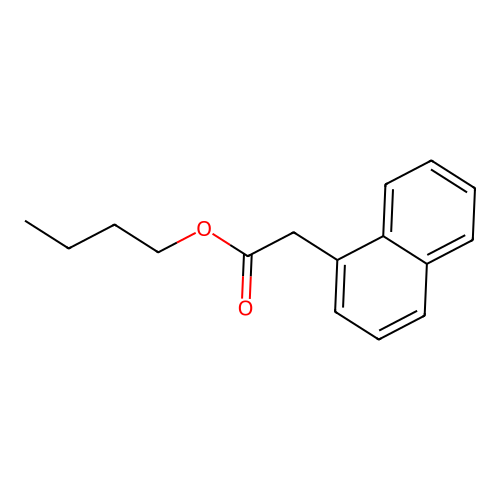 Butyl 1-naphthylacetate structure