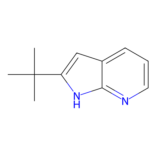 2-(tert-butyl)-1H-pyrrolo[2,3-b]pyridine structure