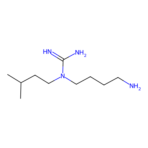 Guanidine, 1-(4-aminobutyl)-1-isopentyl- structure