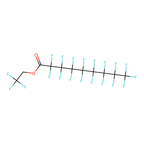 2,2,2-Trifluoroethyl 2,2,3,3,4,4,5,5,6,6,7,7,8,8,9,9,9-heptadecafluorononanoate structure
