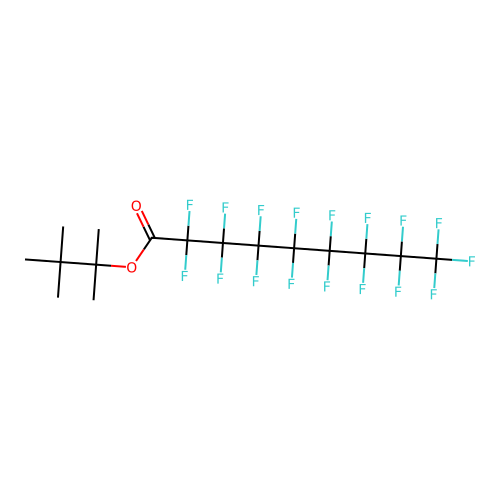 2,3,3-trimethylbutan-2-yl 2,2,3,3,4,4,5,5,6,6,7,7,8,8,9,9,9-heptadecafluorononanoate structure