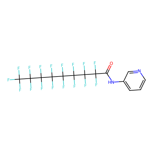 2,2,3,3,4,4,5,5,6,6,7,7,8,8,9,9,9-heptadecafluoro-N-pyridin-3-ylnonanamide structure