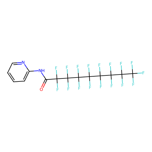 2,2,3,3,4,4,5,5,6,6,7,7,8,8,9,9,9-heptadecafluoro-N-(pyridin-2-yl)nonanamide structure