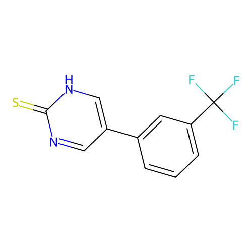 5-(3-(Trifluoromethyl)phenyl)pyrimidine-2-thiol structure