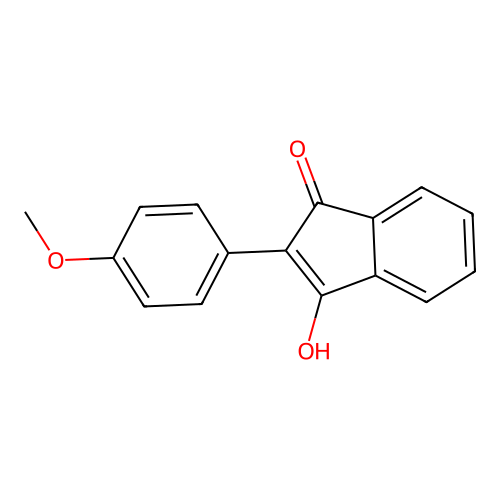 3-Hydroxy-2-(4-methoxyphenyl)inden-1-one structure