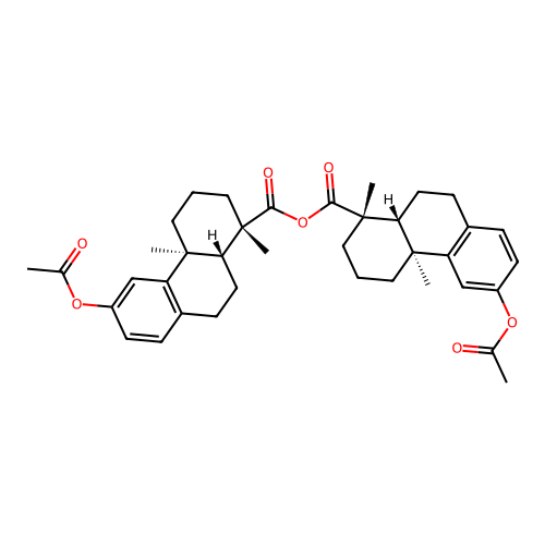 Acetyl-podocarpic dimer structure