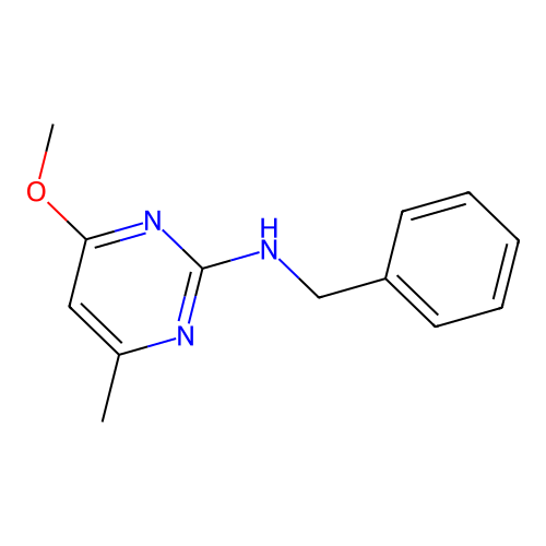 N-benzyl-4-methoxy-6-methylpyrimidin-2-amine structure