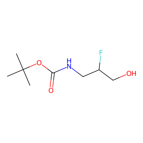 tert-Butyl 2-fluoro-3-hydroxypropylcarbamate structure