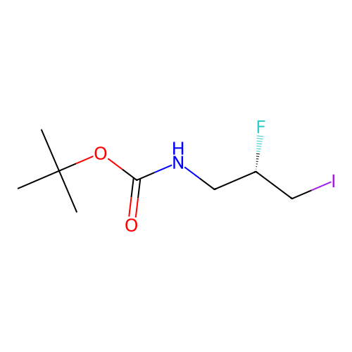 tert-butyl (2S)-2-fluoro-3-iodopropylcarbamate structure