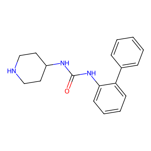 1-([1,1'-Biphenyl]-2-yl)-3-(piperidin-4-yl)urea structure