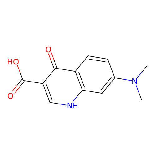 7-(dimethylamino)-4-oxo-1H-quinoline-3-carboxylic acid structure