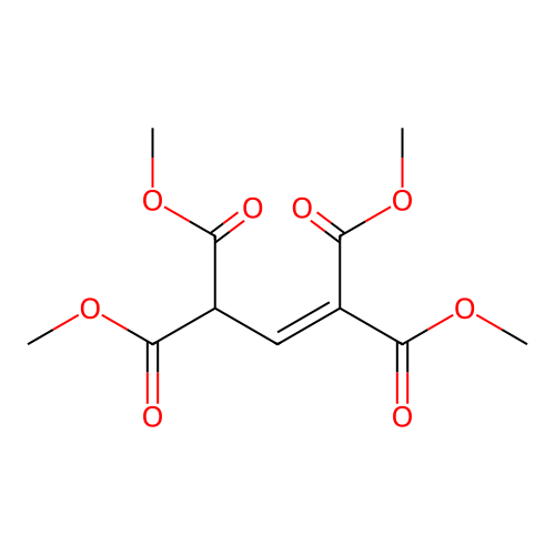 Tetramethyl prop-1-ene-1,1,3,3-tetracarboxylate structure