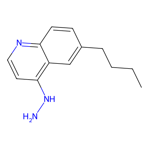 (6-Butyl-4-quinolyl)hydrazine structure
