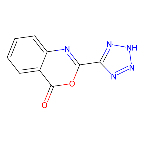 2-(2H-tetrazol-5-yl)-3,1-benzoxazin-4-one structure