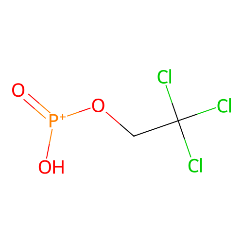 Hydroxy-oxo-(2,2,2-trichloroethoxy)phosphanium structure