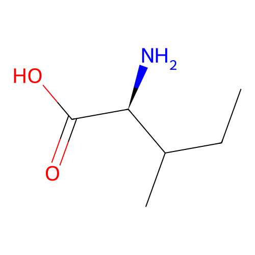 (2S)-2-amino-3-methylpentanoic acid structure