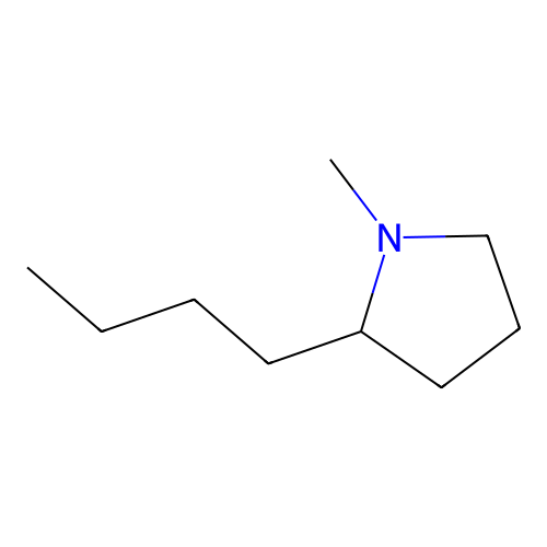 2-Butyl-1-methylpyrrolidine structure
