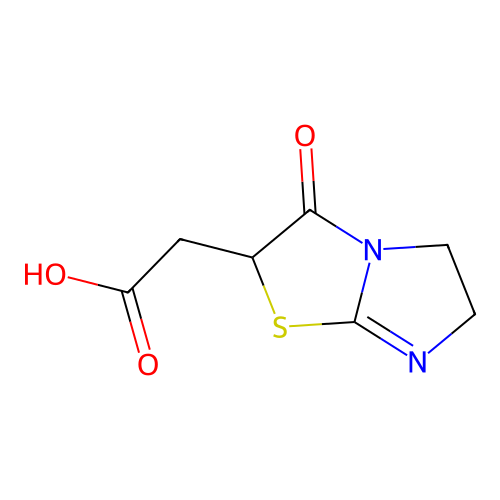 (3-Oxo-2,3,5,6-tetrahydro-imidazo[2,1-b]thiazol-2-yl)-acetic acid structure