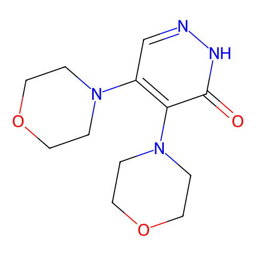 Dimorpholinopyridazinone structure