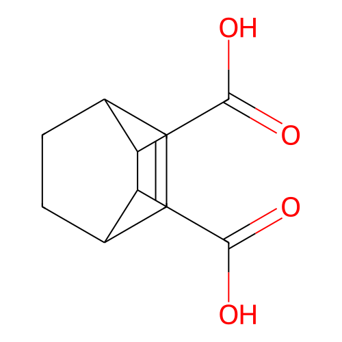 Bicyclo[2.2.2]oct-5-ene-2,3-dicarboxylic acid structure