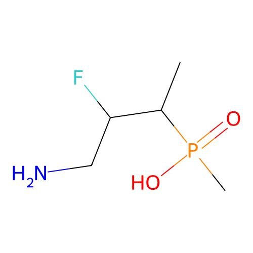 (4-Amino-3-fluorobutan-2-yl)-methylphosphinic acid structure