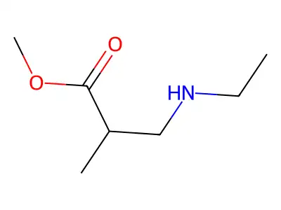 Methyl 3-(ethylamino)-2-methylpropanoate structure
